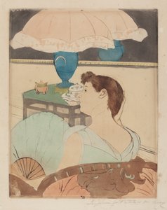 A Lâmpada, 1890-1891. de Mary Cassatt