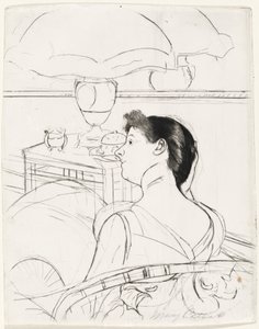 A Lâmpada, 1890-1891. de Mary Cassatt