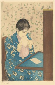 A Carta, 1890-1891. de Mary Cassatt