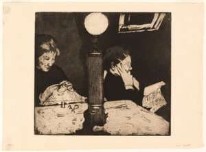 Sob a lâmpada de Mary Cassatt