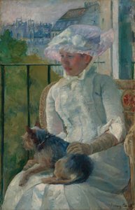 Jovem rapariga à janela de Mary Cassatt