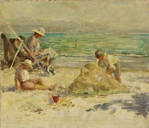 À beira-mar (óleo sobre tela) de Mary Constance Oliver