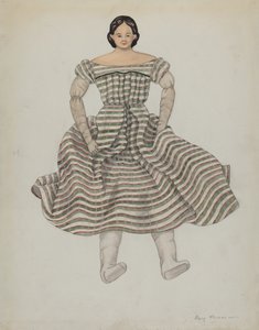 Boneca e Fantasia, c. 1937. de Mary E Humes