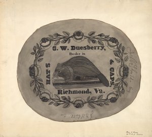Hat Box - Top, c. 1939.