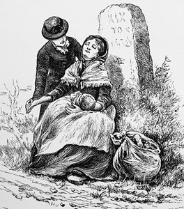 Uma mãe solteira e um bebé encontrados exaustos à beira da estrada. de Mary Ellen Edwards
