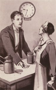 Ilustração para Kipps de H. G. Wells (litografia) de Mary Ellen Edwards