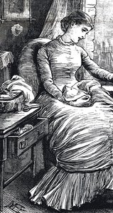 Mulher a fazer uma pausa no seu conserto de Mary Ellen Edwards
