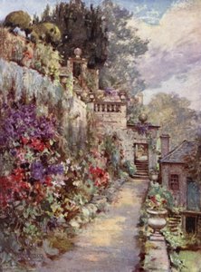 Scottish Gardens: Barncluith (cor litho)
