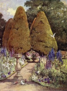 Scottish Gardens: Malleny (cor litho) de Mary Georgina Wade Wilson