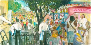 Carnaval, Blenheim Crescent, 2007 (caneta e waercolour)