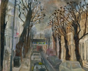 Bloqueio de Ladbroke Grove: 3. de Oxford Gardens, 2021 (óleo a bordo)