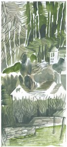 Somerset Valley, 2019 (aguarela) de Mary Kuper