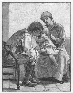 Cena de Silas Marner por George Eliot, 1882 de Mary L Gow