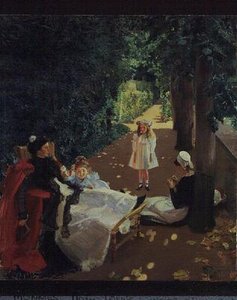 O Parque, c.1900 (óleo sobre tela) de Mary Louise MacMonnies