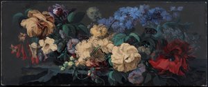 Flores de verão num parapeito