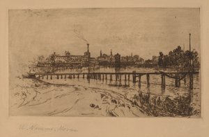 Newark, N.J., do Passaic de Mary Nimmo Moran