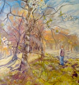 Caminhada de primavera sob as flores de Mary Smith