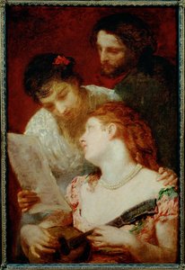 Uma festa musical ... (pintura sobre tela) de Mary Stevenson Cassatt