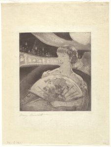 Na Caixa da Ópera de Mary Stevenson Cassatt