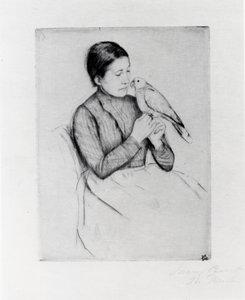 O Papagaio de Mary Stevenson Cassatt