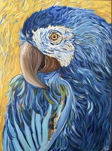 Arara-azul-vibrante de Maryna Kovalchuk
