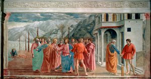 "The Tribute Money", 1425.   de Masaccio Tommaso