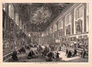 Uma visita ao Hospital de Greenwich, The Painted Hall - ILN 1865 S3 V0013000 V0013345