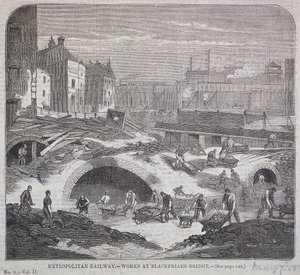 Ponte Blackfriars, Londres, 1863