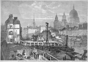 Ponte Blackfriars, Londres, 1864