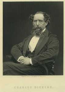Charles Dickens, retrato após foto de Herbert Watkins (n. 1828)