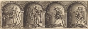 Os vários retratos e figuras VII de Master AD