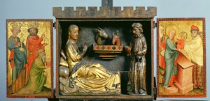The Harvester Altar, c.1410 (têmpera sobre carvalho) (ver também 145254 e 145255)