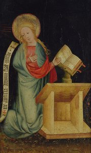 Virgem da Anunciação, de The Harvester Altar, c.1410 (têmpera sobre carvalho) (ver também 145253 e 145254)