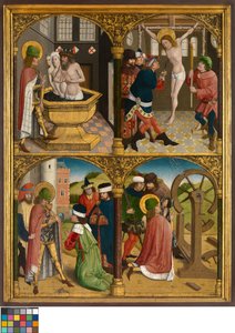 The Legend of St. George, c.1500-10 (óleo sobre painel) de Master Bruges