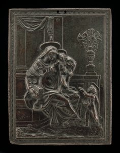Madonna e Child com São João Baptista, provavelmente c. 1600. de Master F.D.