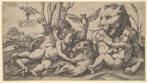 Putti e Leões, 1547.