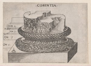 Speculum Romanae Magnificentiae: Base de Corinto, ca. 1537., ca. 1537. de Master GA