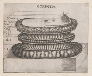 Speculum Romanae Magnificentiae: Base de Corinto, ca. 1537., ca. 1537. de Master GA
