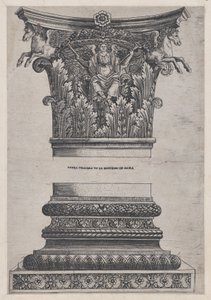 Capital de Pégaso do Templo de Marte Ultor e dec..., ca. 1537