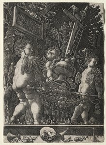 Anjos carregando os emblemas da paixão de Master H. L.