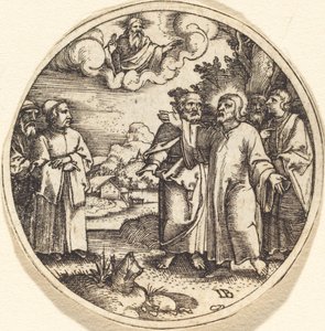 Cristo com três de seus apóstolos de Master IB