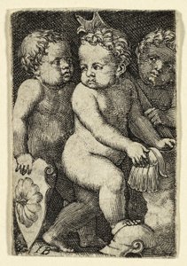 Três Putti com Armadura
