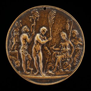 Cena Alegórica - Sacrifício a Diana, segunda metade do século XV.