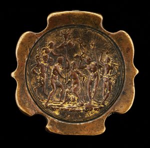 Espada Pomo com plaqueta inserida de Ariadne [afixado reverso do pomo], segunda metade do século XV.