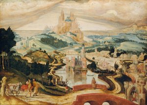 A Chegada a Belém, c. 1540. de Master LC