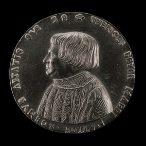 Václav Payer Wenceslaus Beyer, 1488-1537, Médico do Estado da Boémia [anverso], 1526. de Master M.P.