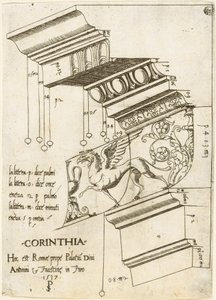 Entablatura do Templo de Antonino e Faustina, Roma de Master PS