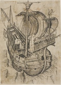 Direcção do Navio de Três Mastros à Direita de Master W with the Key