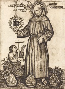 Sanctus Bernhardinus, 1450s. de Master of Balaam