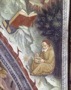 Itália, região do Piemonte, província de Alessandria, fresco na capela da Basílica de Santa Maria Assunta